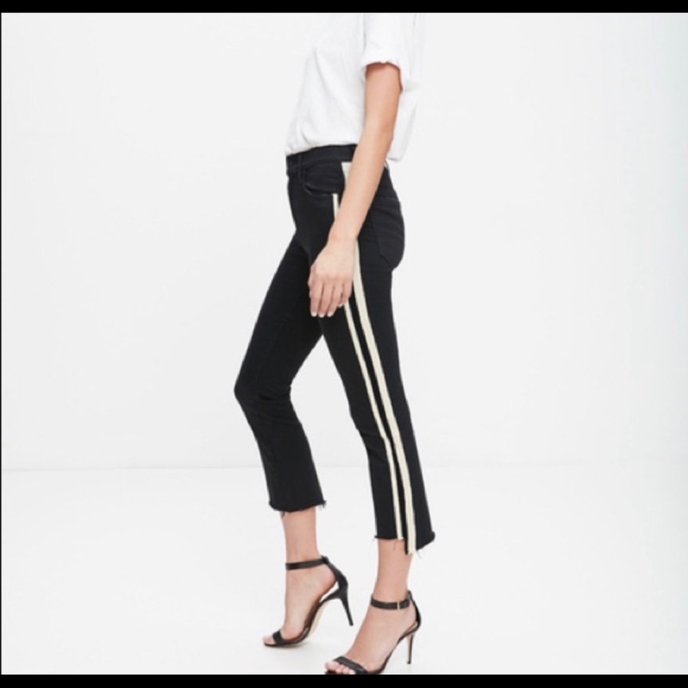 MOTHER Insider Crop Step Frey in Guilt Racer
